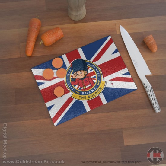 Frank The Soldier - Tempered Glass Chopping Board (3 sizes)