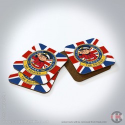 Frank The Soldier Hardwood Coasters, Square or Round, Pack of 4 Frank The Soldier Hardwood Coasters, Square or Round, Pack of 4