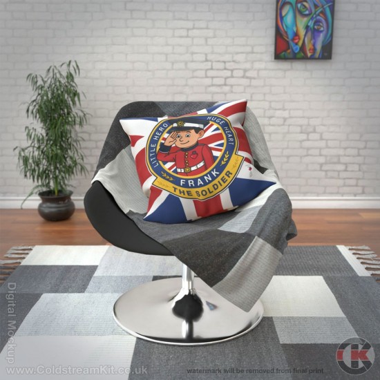 Frank The Soldier: Cushion 45cm by 45cm with inner (double-sided)