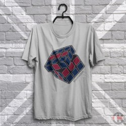 Blue Red Blue, Cube T-Shirt Blue Red Blue, Cube T-Shirt
