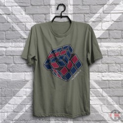 Blue Red Blue, Cube T-Shirt Blue Red Blue, Cube T-Shirt