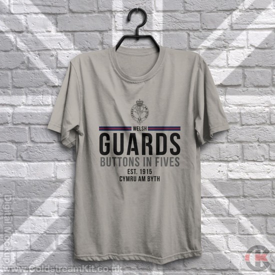 Buttons in Fives, Welsh Guards T-Shirt