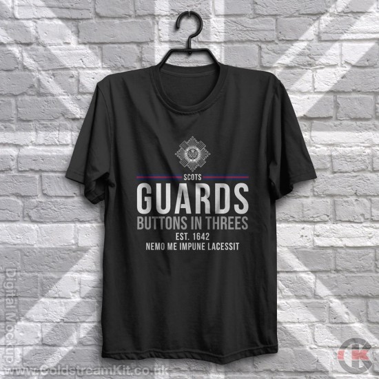 Buttons in Threes, Scots Guards T-Shirt