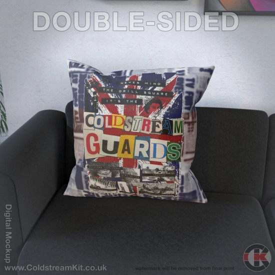 Sex Pistols 'Parody' Iconic British Design, Coldstream Guards Cushion (3 sizes)