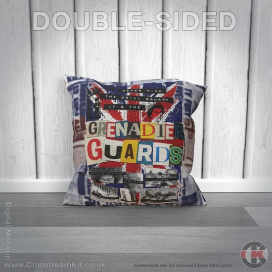 Sex Pistols 'Parody' Iconic British Design, Grenadier Guards Cushion (3 sizes)