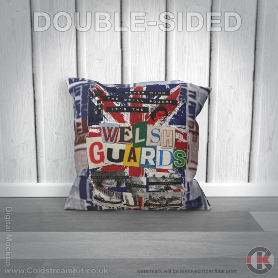 Sex Pistols 'Parody' Iconic British Design, Welsh Guards Cushion (3 sizes)