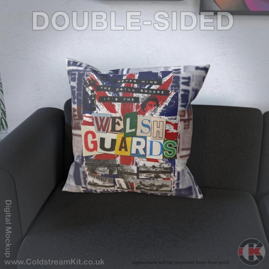 Sex Pistols 'Parody' Iconic British Design, Welsh Guards Cushion (3 sizes)