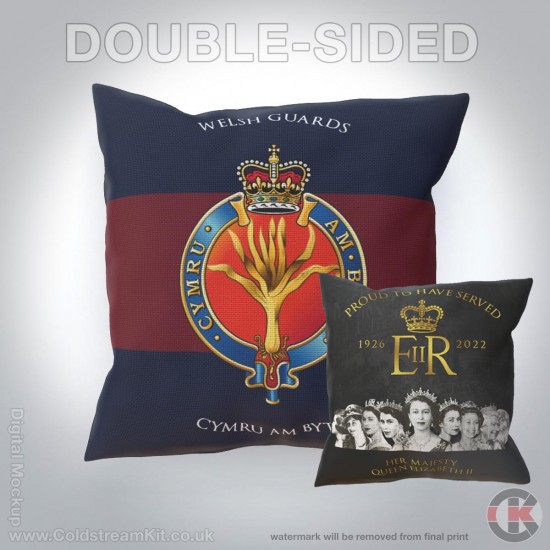 Proud To Have Served HM The Queen Cushion, Welsh Guards