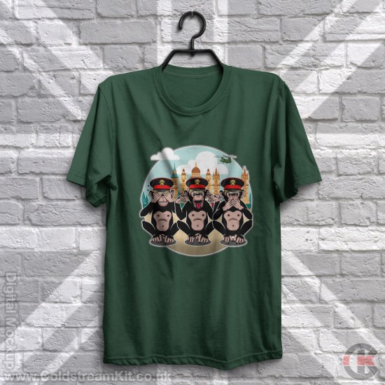 3 Wise Monkeys, Grenadier Guards - See, Hear, Speak no Evil T-Shirt