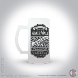 Adair Walk, Guards Depot Glass, 16oz Frosted Beer Stein Adair Walk, Guards Depot Glass, 16oz Frosted Beer Stein