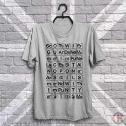 The Chemical Elements of the Scots Guards T-Shirt
