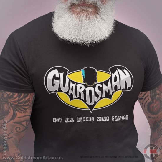 Guardsman - Not all Heroes Wear Capes, Irish Guards T-Shirt (Batman Parody)
