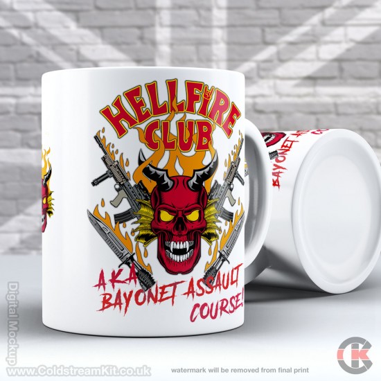 Hellfire Club, AKA Bayonet Assault Course, Stranger Things Parody Mug (11oz Mug)