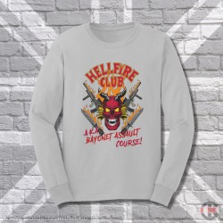 Hellfire Club, AKA Bayonet Assault Course, Stranger Things Parody Sweatshirt Hellfire Club, AKA Bayonet Assault Course, Stranger Things Parody Sweatshirt