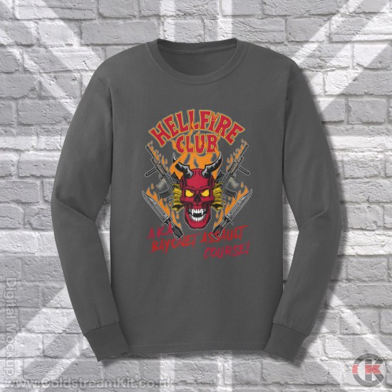Hellfire Club, AKA Bayonet Assault Course, Stranger Things Parody Sweatshirt