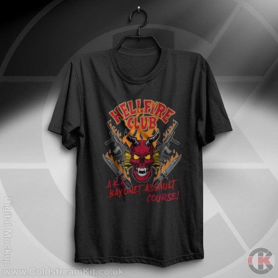 Hellfire Club, AKA Bayonet Assault Course, Stranger Things Parody T-Shirt