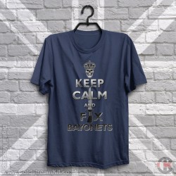 Keep Calm and Fix Bayonets - SA80/L85 Bayonet T-Shirt Keep Calm and Fix Bayonets - SA80/L85 Bayonet T-Shirt