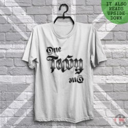 One Team, One Fight (Ambigram) T-Shirt (it reads different upside down) One Team, One Fight (Ambigram) T-Shirt (it reads different upside down)