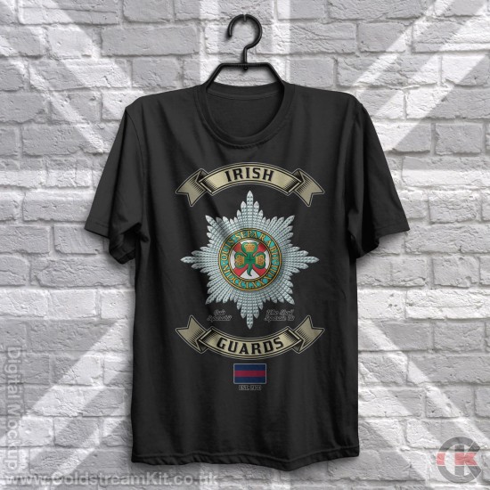 Retro Style (full colour) Irish Guards T-Shirt