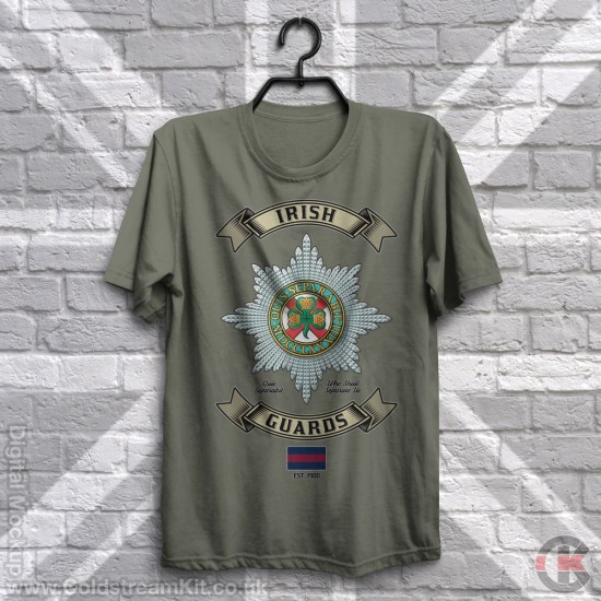 Retro Style (full colour) Irish Guards T-Shirt