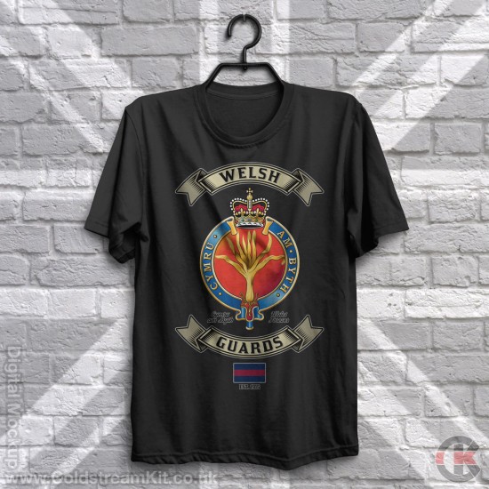 Retro Style (full colour) Welsh Guards T-Shirt