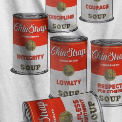 The Values of the British Army (Chin Strap Soup Design) T-Shirt The Values of the British Army (Chin Strap Soup Design) T-Shirt