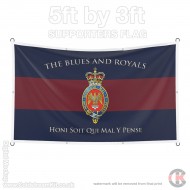 Blues and Royals, 5ft by 3ft Supporters Flag (Military Insignia) Blues and Royals, 5ft by 3ft Supporters Flag (Military Insignia)