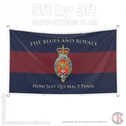 Blues and Royals, 5ft by 3ft Supporters Flag (Military Insignia) Blues and Royals, 5ft by 3ft Supporters Flag (Military Insignia)