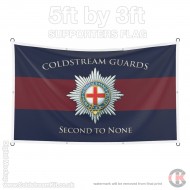 Coldstream Guards, 5ft by 3ft Supporters Flag (Military Insignia) Coldstream Guards, 5ft by 3ft Supporters Flag (Military Insignia)