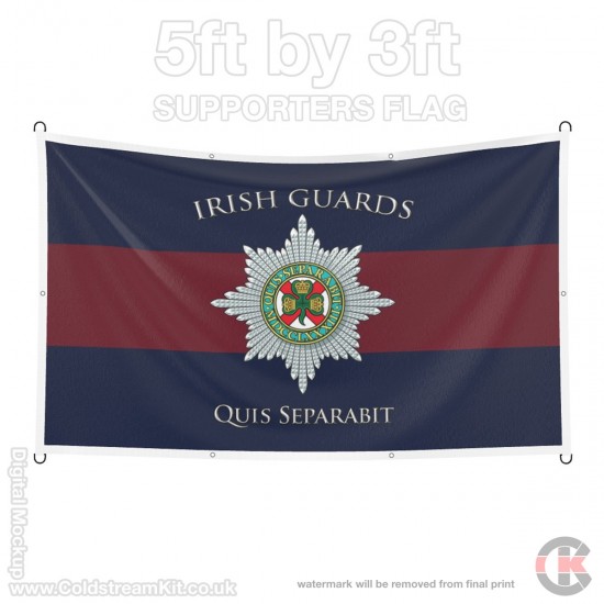 Irish Guards, 5ft by 3ft Supporters Flag (Military Insignia)