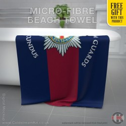 Coldstream Guards, Blue Red Blue Towel 160cm by 80cm Microfibre Towel with FREE GIFT! Coldstream Guards, Blue Red Blue Towel 160cm by 80cm Microfibre Towel with FREE GIFT!