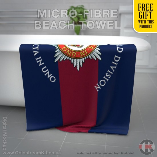 The Household Division, Blue Red Blue Towel 160cm by 80cm Microfibre Towel with FREE GIFT!