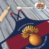 Grenadier Guards (Grenade), Full Colour Print, Blue Red Blue Apron (Adult size) Grenadier Guards (Grenade), Full Colour Print, Blue Red Blue Apron (Adult size)