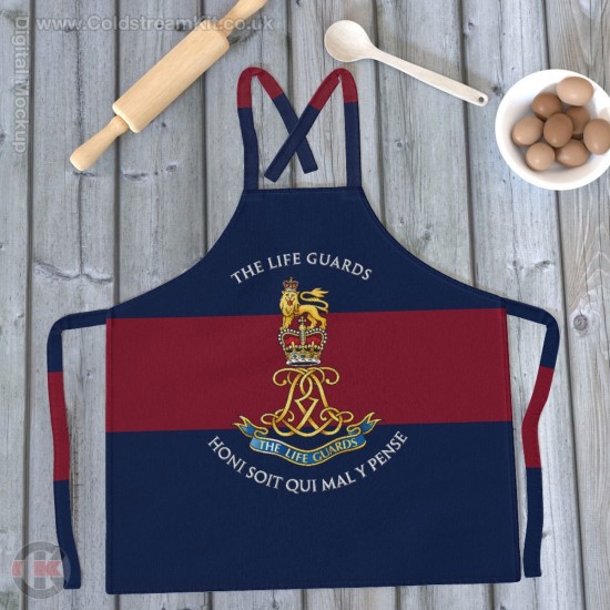 The Life Guards, Full Colour Print, Blue Red Blue Apron (Adult size)
