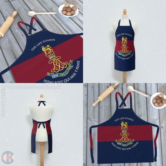 The Life Guards, Full Colour Print, Blue Red Blue Apron (Adult size)