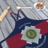 Scots Guards, Full Colour Print, Blue Red Blue Apron (Adult size)