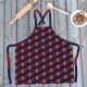 Welsh Guards, Lined Full Colour Print, Blue Red Blue Apron (Adult size)