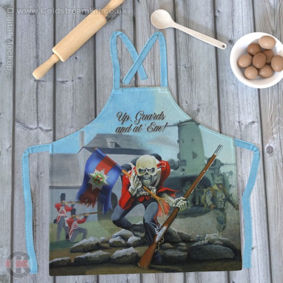 Up Guards and at 'Em! Irish Guards, Full Colour Print Apron (Adult size)