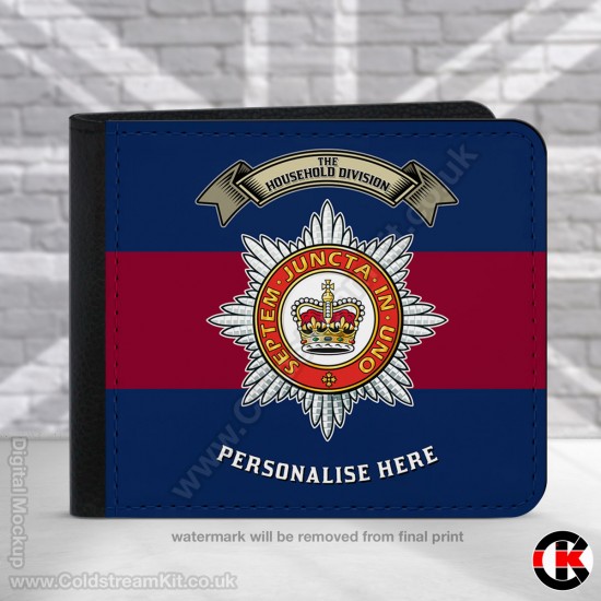 Household Division, Blue Red Blue,  2 Fold Faux Leather Wallet