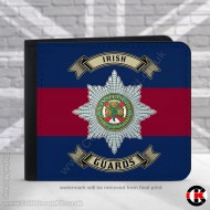 Irish Guards, Blue Red Blue,  2 Fold Faux Leather Wallet Irish Guards, Blue Red Blue,  2 Fold Faux Leather Wallet