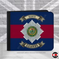 Scots Guards, Blue Red Blue,  2 Fold Faux Leather Wallet Scots Guards, Blue Red Blue,  2 Fold Faux Leather Wallet