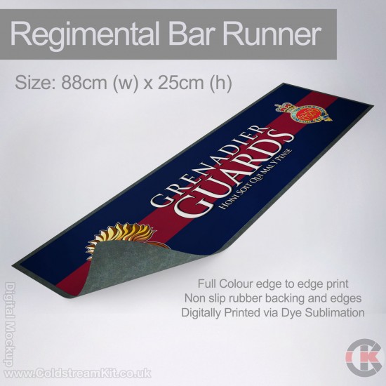 Grenadier Guards Blue Red Blue Bar Runner (Large) 88cm by 25cm
