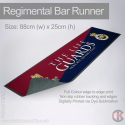 The Life Guards Blue Red Blue Bar Runner (Large) 88cm by 25cm The Life Guards Blue Red Blue Bar Runner (Large) 88cm by 25cm