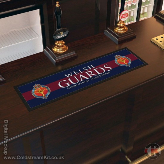 Welsh Guards Blue Red Blue Bar Runner (Large) 88cm by 25cm