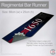 Coldstream Guards 1650 Blue Red Blue Bar Runner (Large) 88cm by 25cm