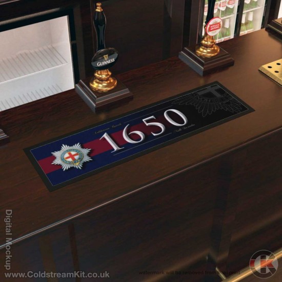 Coldstream Guards 1650 Blue Red Blue Bar Runner (Large) 88cm by 25cm