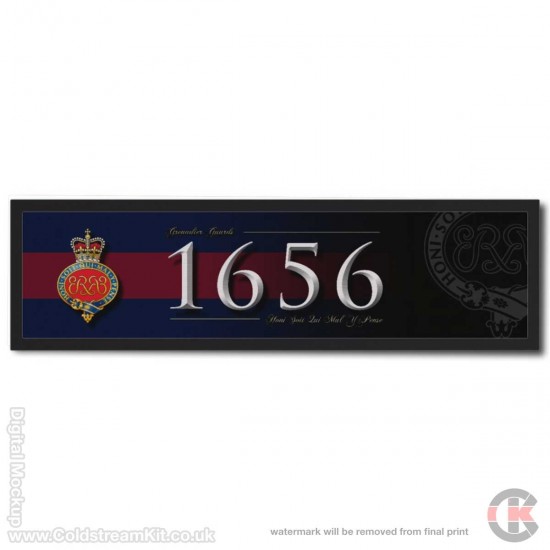 Grenadier Guards 1656 (Cypher) Blue Red Blue Bar Runner (Large) 88cm by 25cm