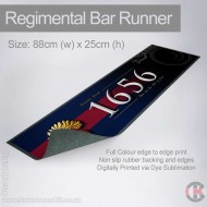Grenadier Guards 1656 (Grenade) Blue Red Blue Bar Runner (Large) 88cm by 25cm