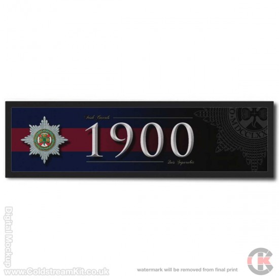 Irish Guards 1900 Blue Red Blue Bar Runner (Large) 88cm by 25cm