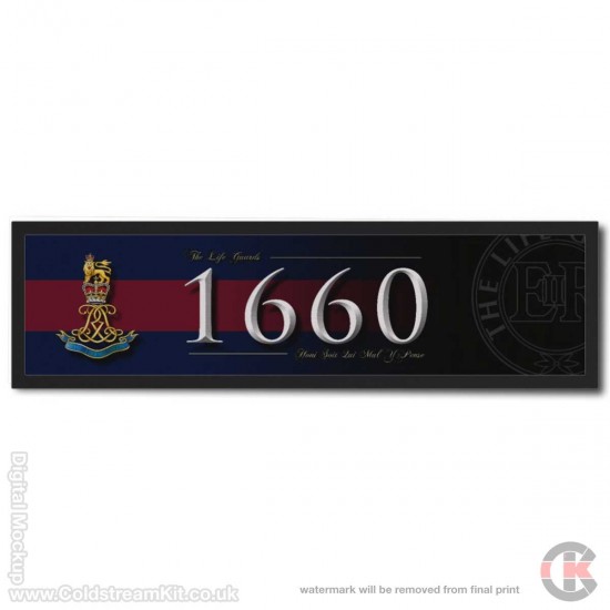 Life Guards 1660 Blue Red Blue Bar Runner (Large) 88cm by 25cm